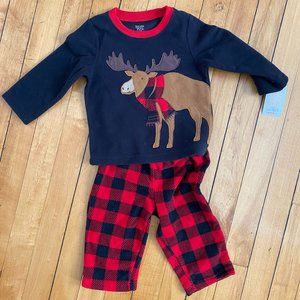 Carters Toddler Moose Fleece Sweater